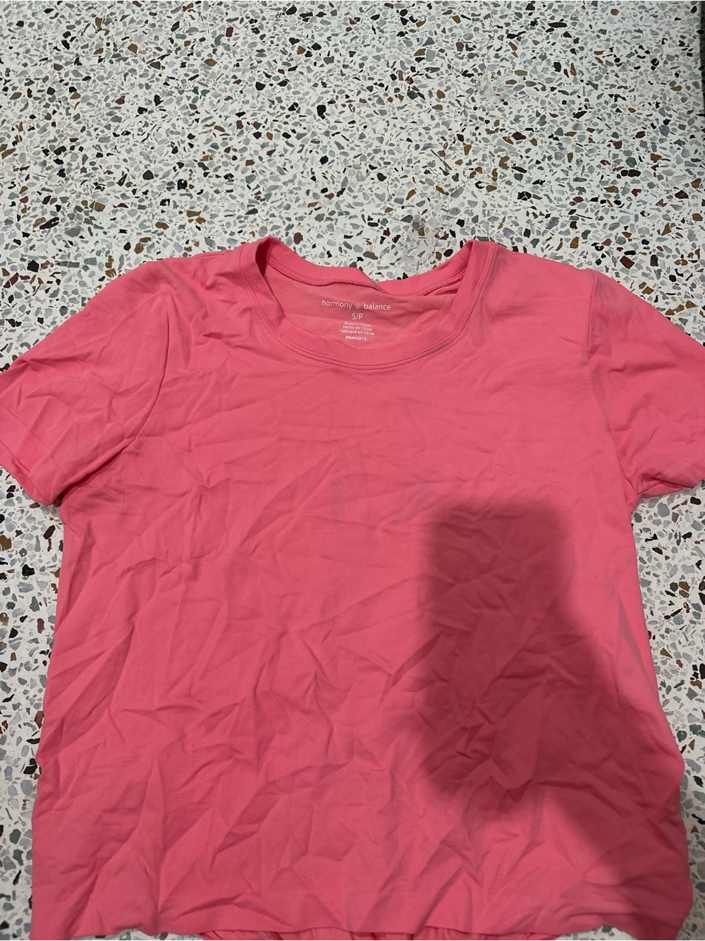 Harmony & Balance Pink Crewneck Tee
